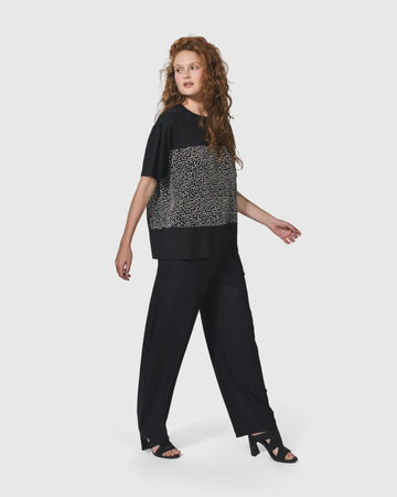 alembika-starlight-tee-dots-plissee-t-shirt-f-r-damen image 2