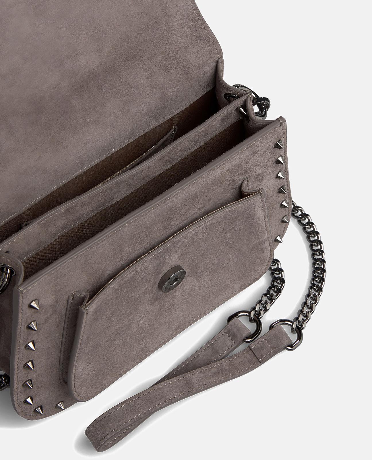 alma-en-pena-schultertasche-glitzer-nieten-grau image 3