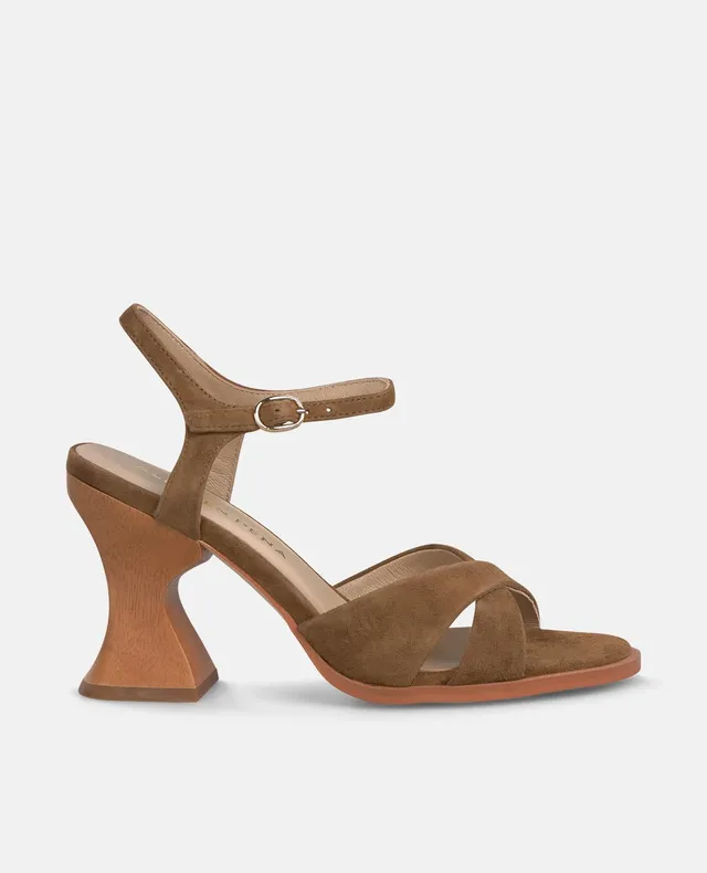 alma-en-pena-wooden-heel-sandale-karamell-10-cm-holzabsatz image 1