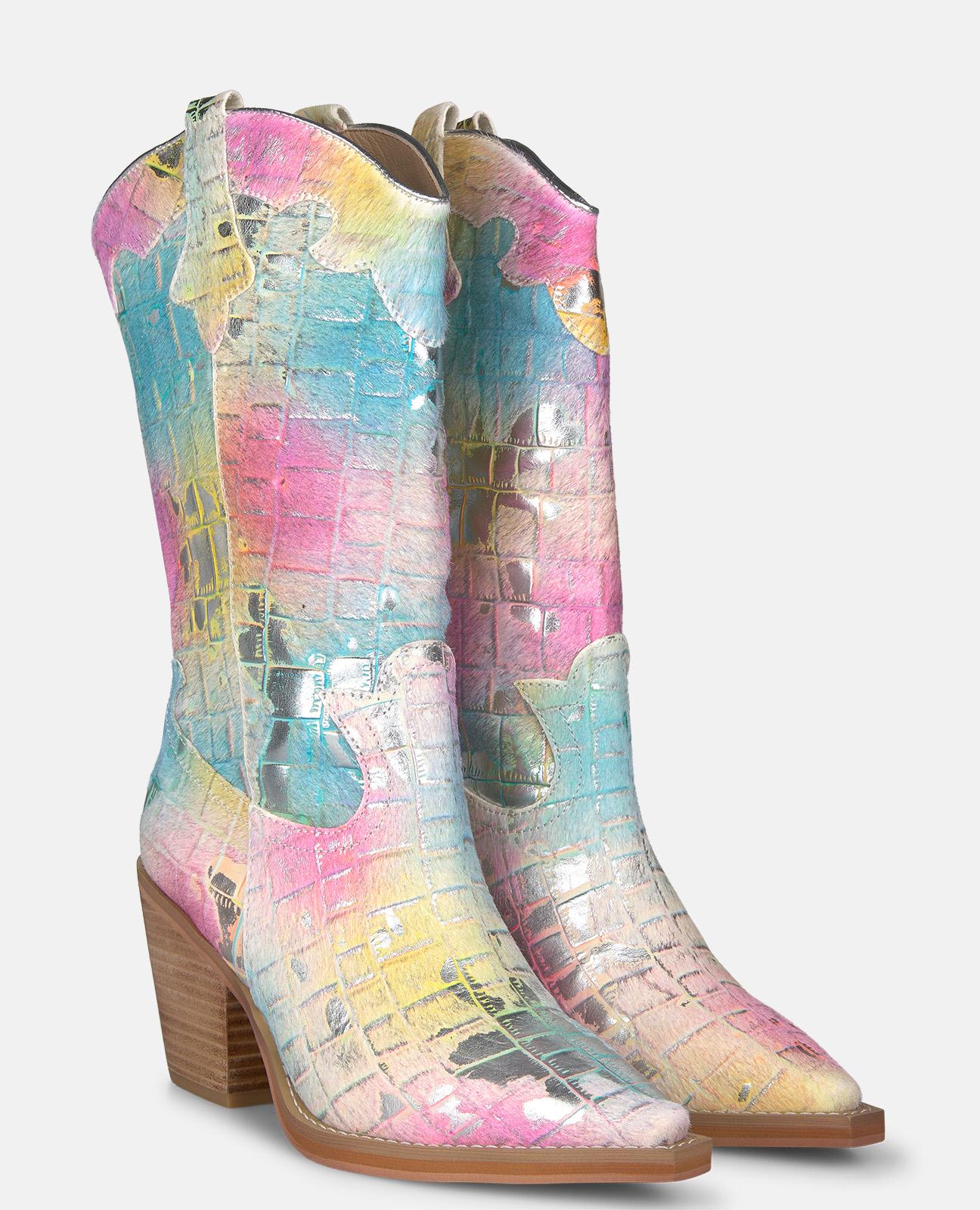 alma-en-pena-country-stiefel-mittelhoch-multicolor-7-cm image 2