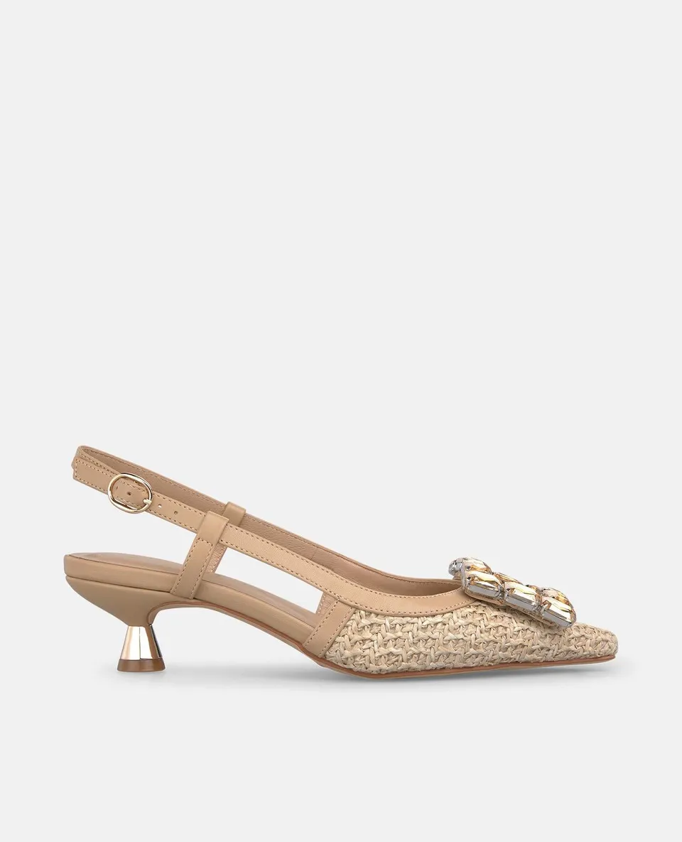 alma-en-pena-raffia-slip-on-pumps-arena-4-5-cm image 1