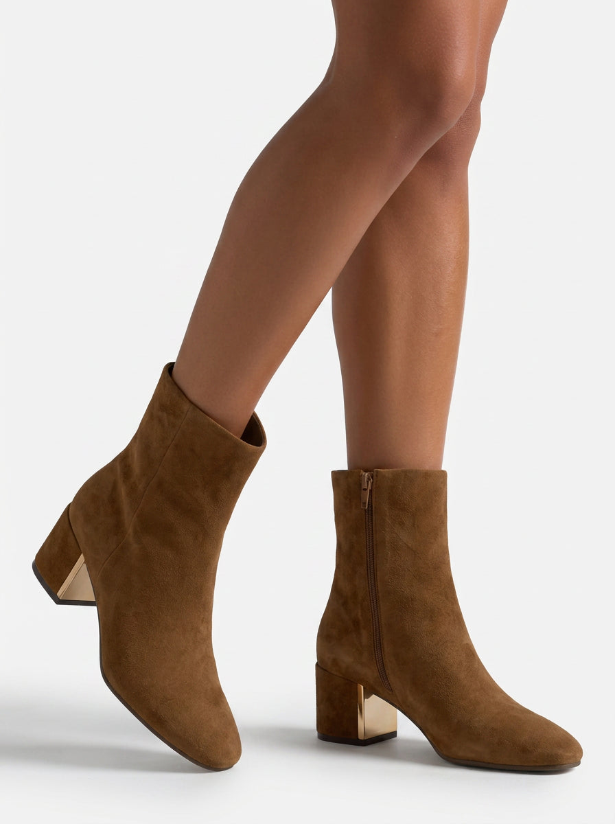 alma-en-pena-stiefeletten-veloursleder-camel-5-5-cm-blockabsatz-rei-verschluss image 2