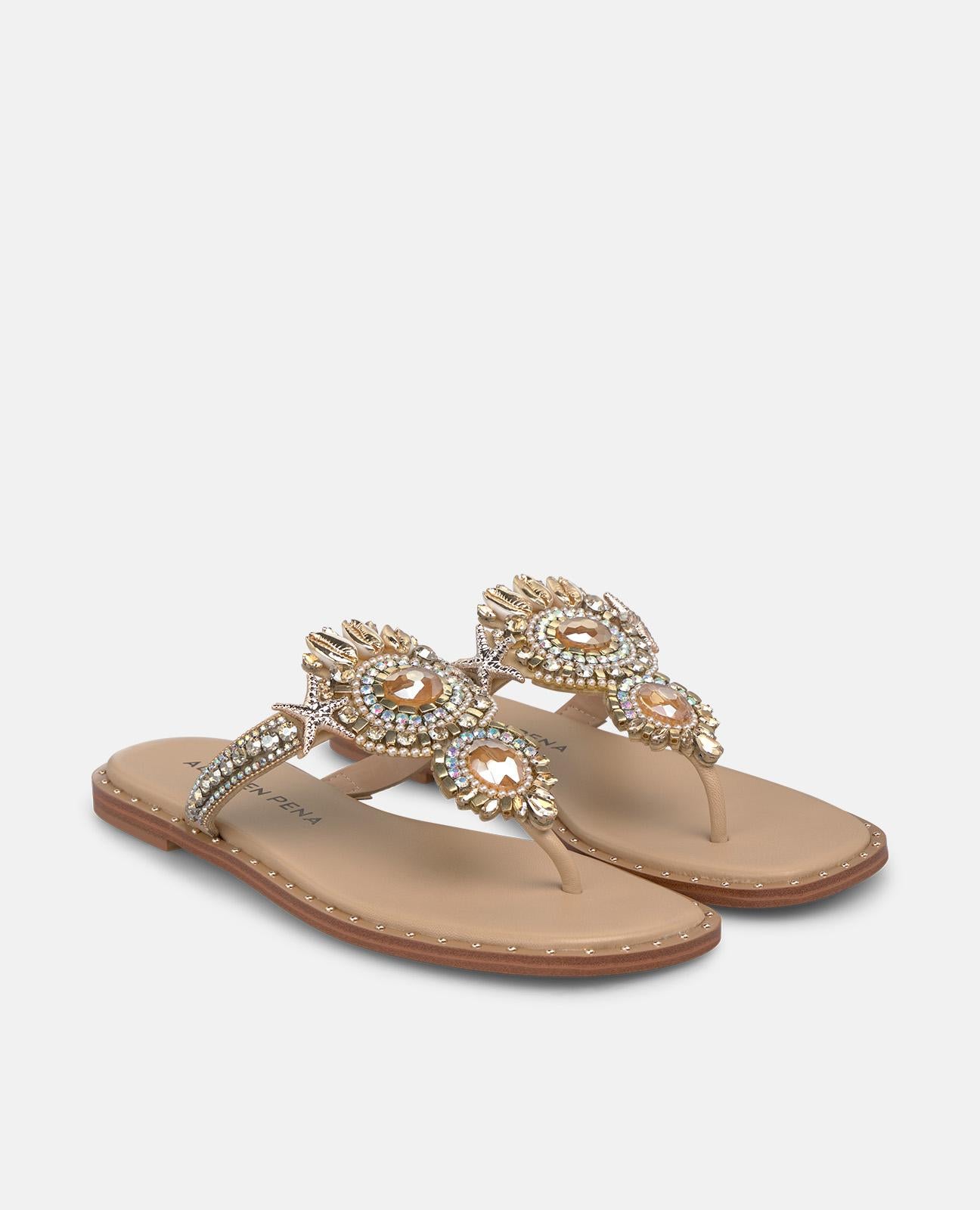 alma-en-pena-marina-t-riemen-sandalen-flach-1-cm-arena image 2