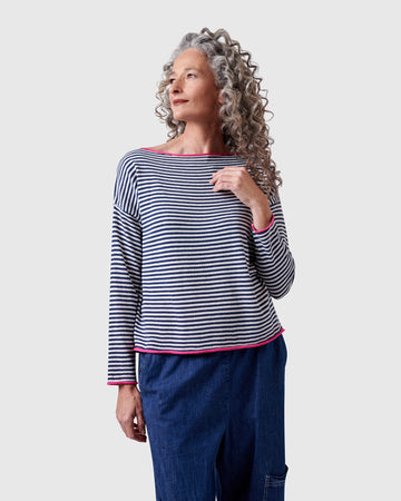 alembika-jolly-sweater-pullover-streifen-navy-wei-pink image 7