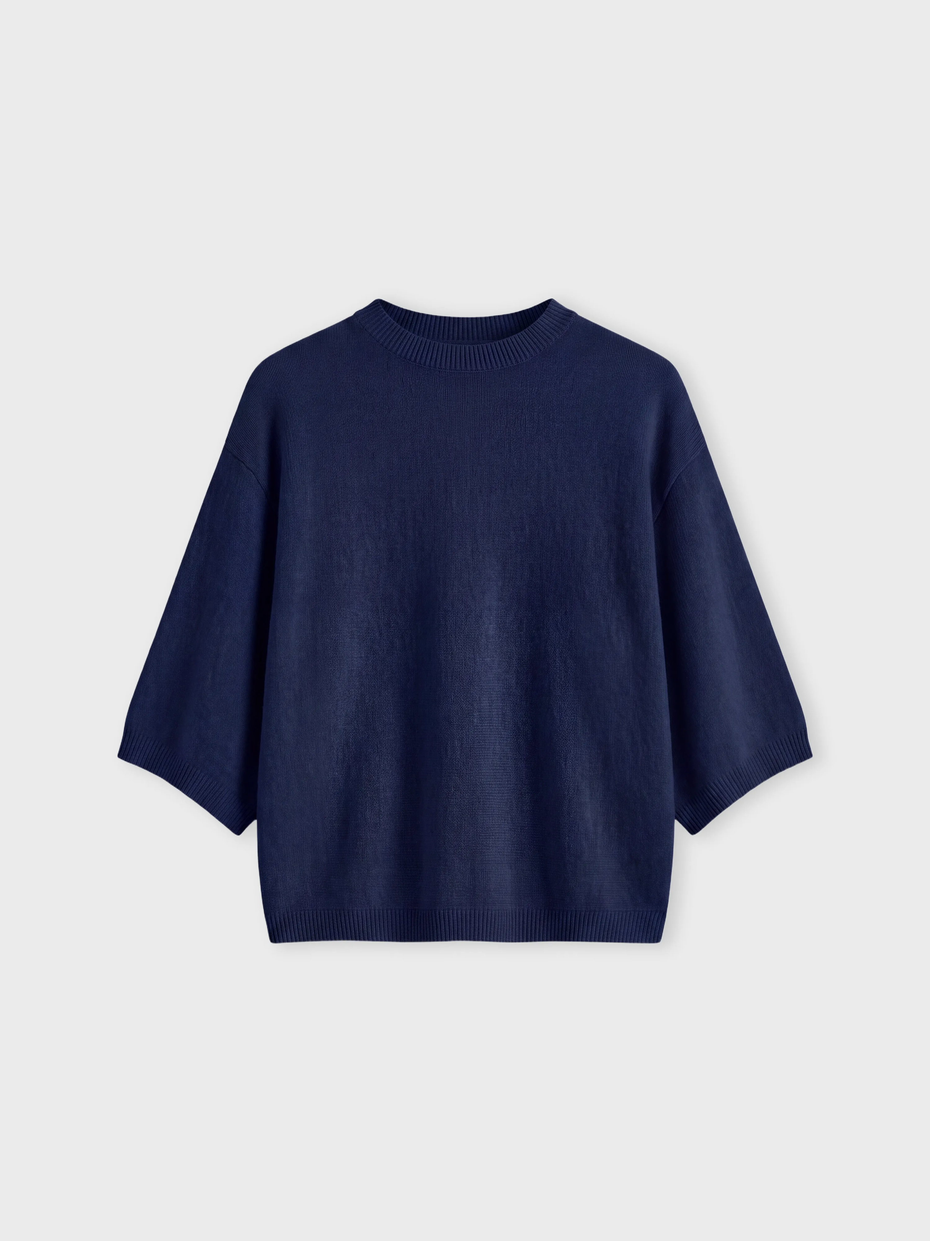 absolut-bettina-poncho-pullover-mit-rundhals-aus-kaschmir-navy image 1