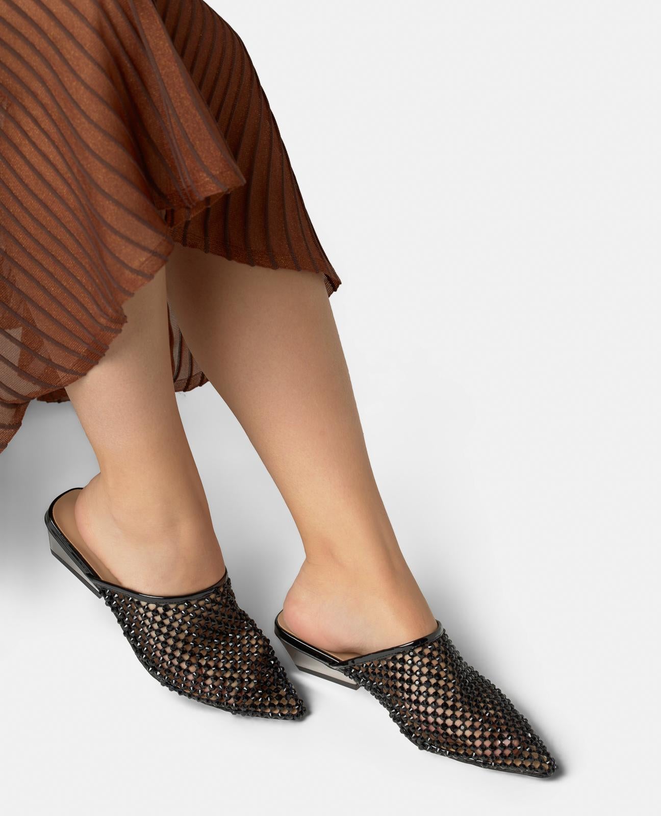 alma-en-pena-mules-mesh-schwarz-blockabsatz-5-cm image 5
