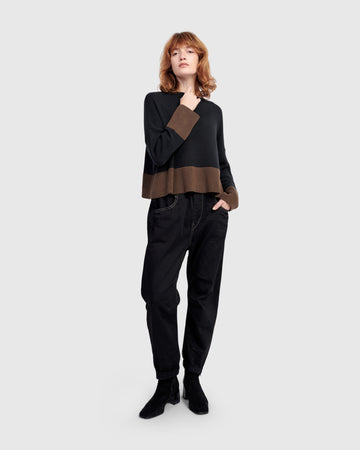 alembika-weekend-boyfriend-jogger-jeans-ap622b-schwarz image 6