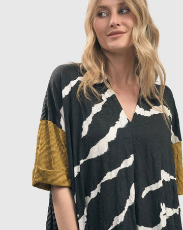 alembika-kat-crinkle-trapeze-top-yellow image 4