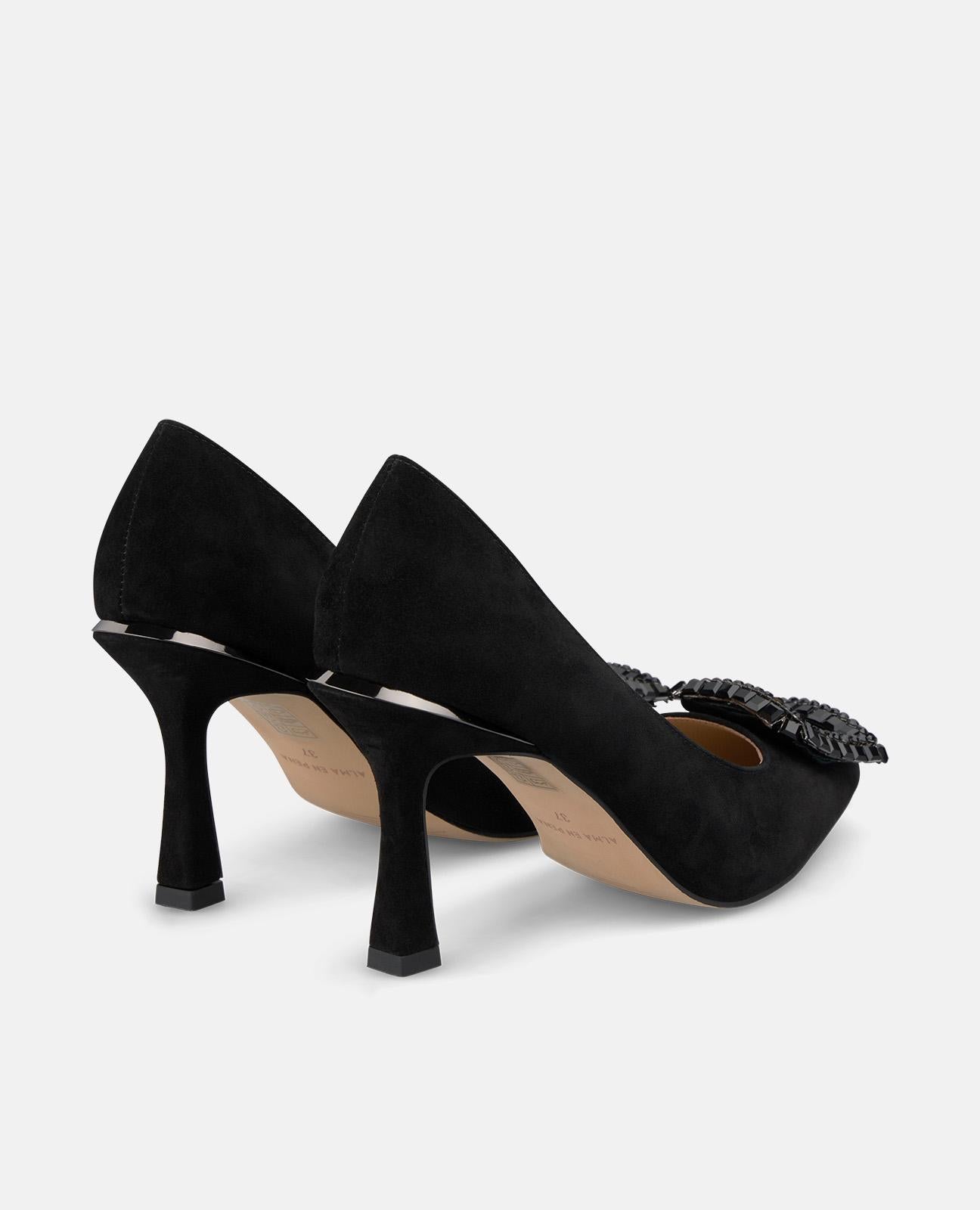 alma-en-pena-high-heel-brooch-shoe-pumps-schwarz-spitz-9-cm-absatz image 3