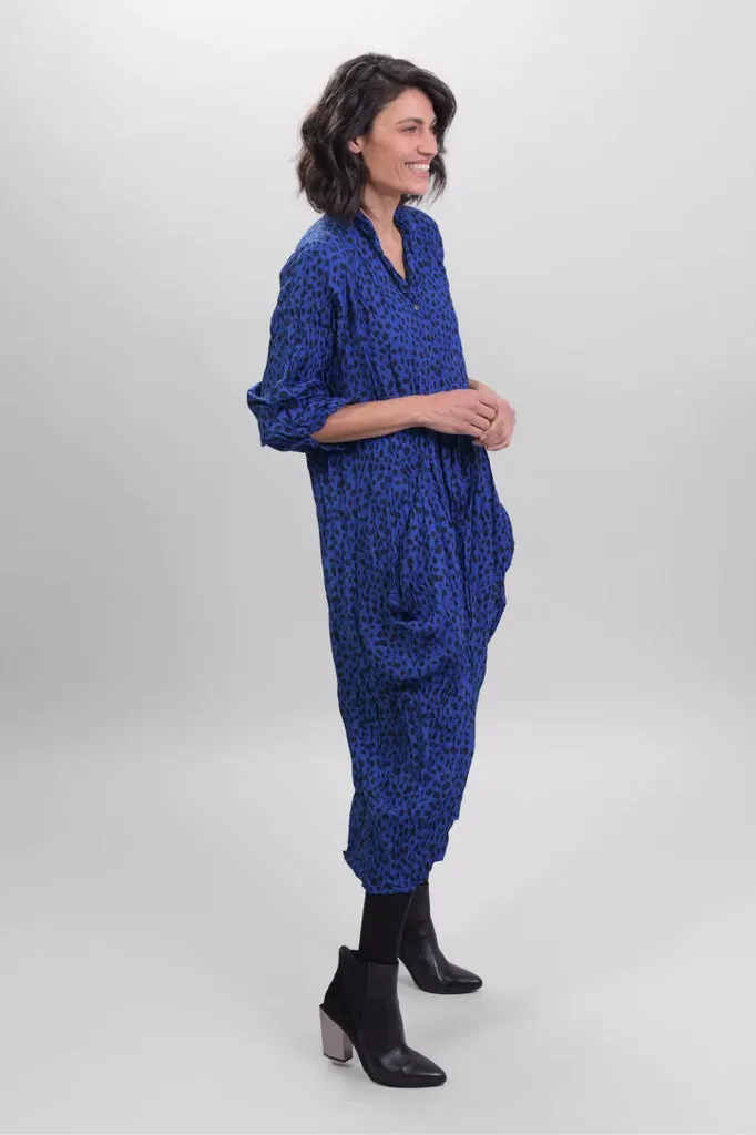 alembika-simone-cocoon-kleid-kobalt image 1