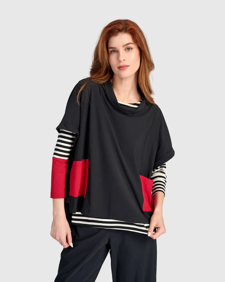 alembika-tekbika-trapeze-topper-black-red-a-linien-weste image 1