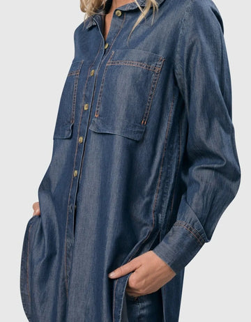 alembika-rancho-chambray-tunika-hemd-denimblau image 6