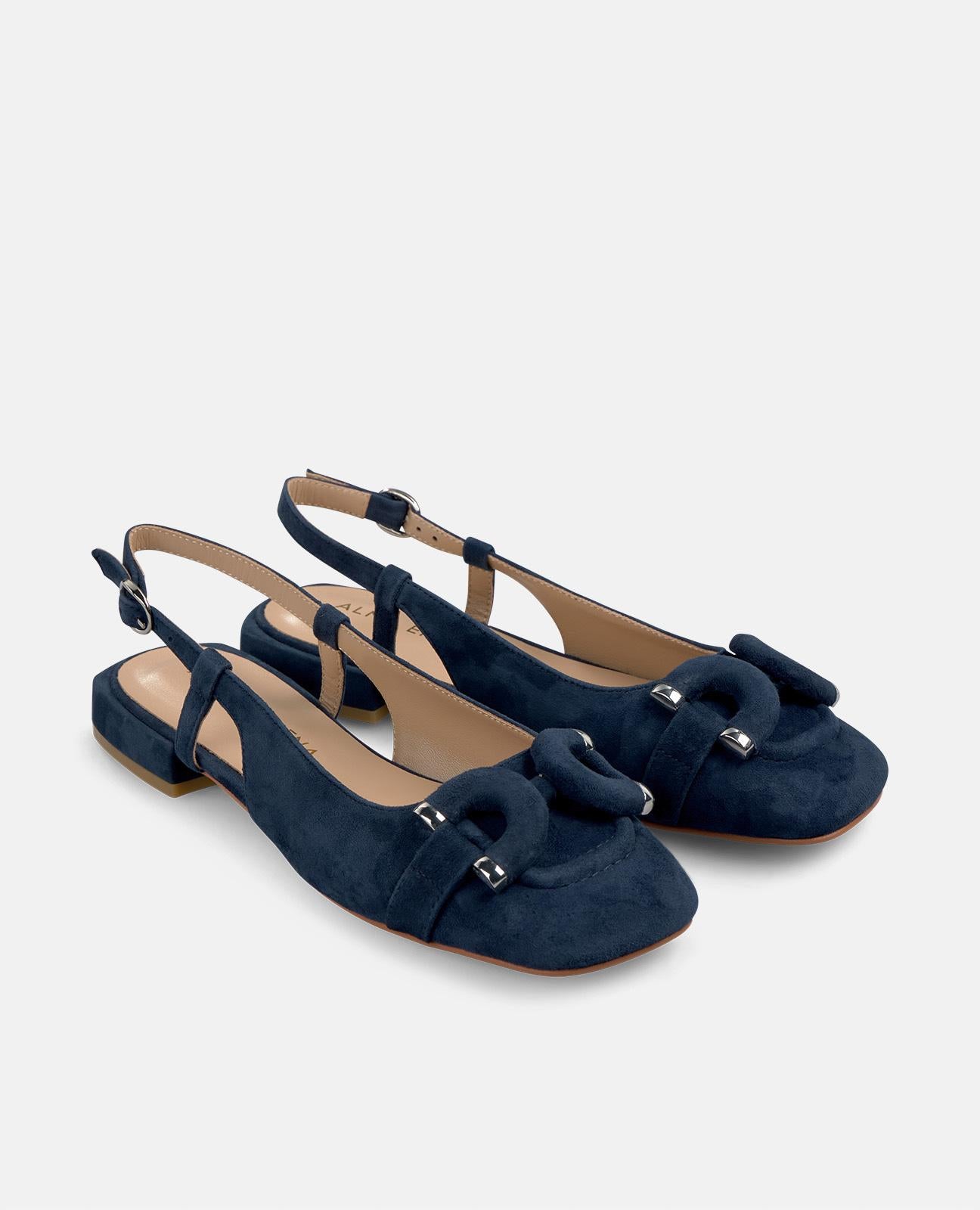 alma-en-pena-ballerina-flachschuh-mit-steigb-gel-blau-2-cm image 2