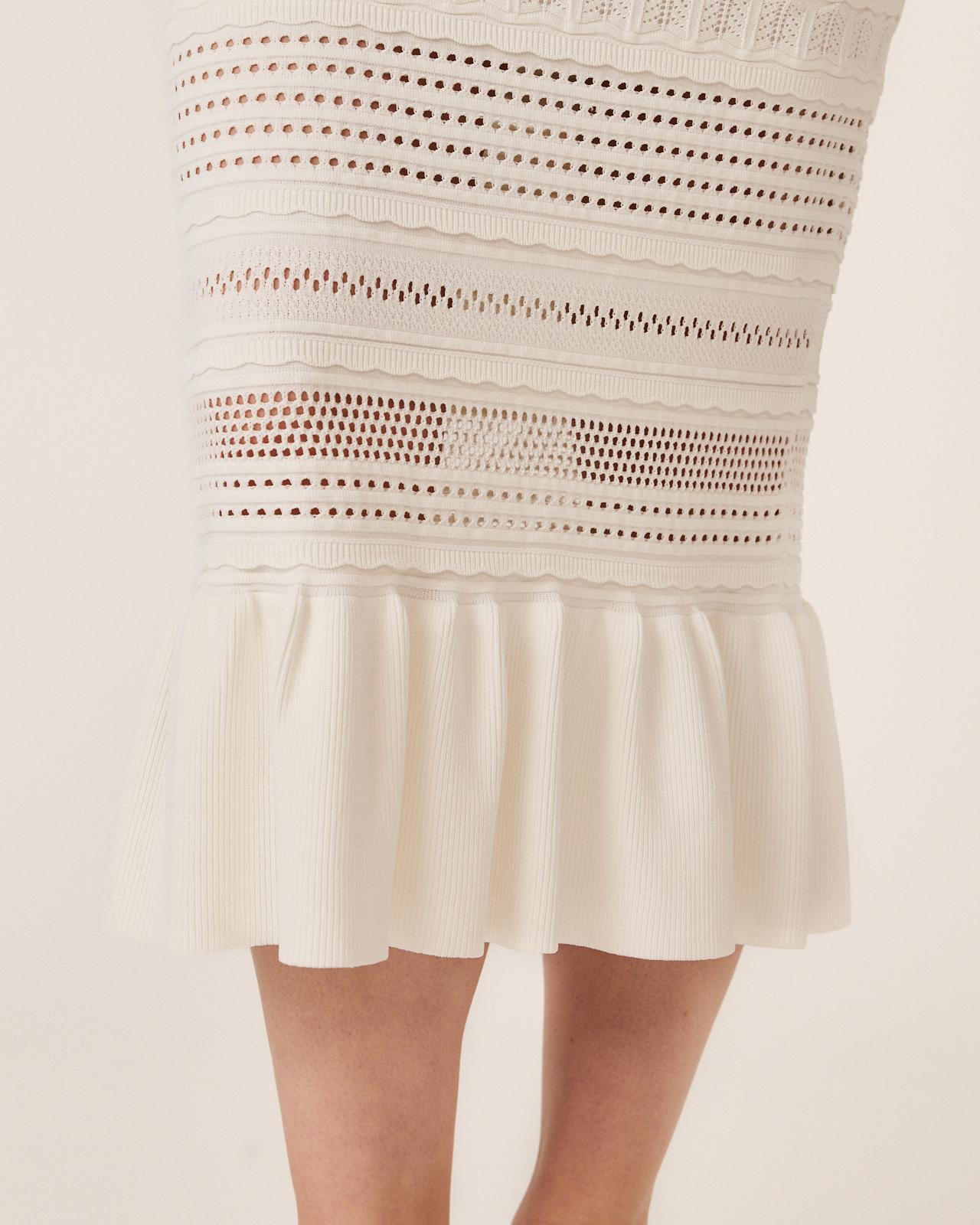 alma-en-pena-long-knitted-dress-langes-strickkleid-meerjungfrau-v-ausschnitt image 7