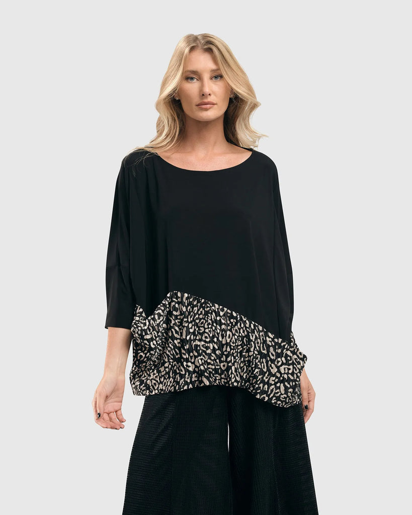 alembika-eve-drape-pocket-tunic-top-leopard image 1