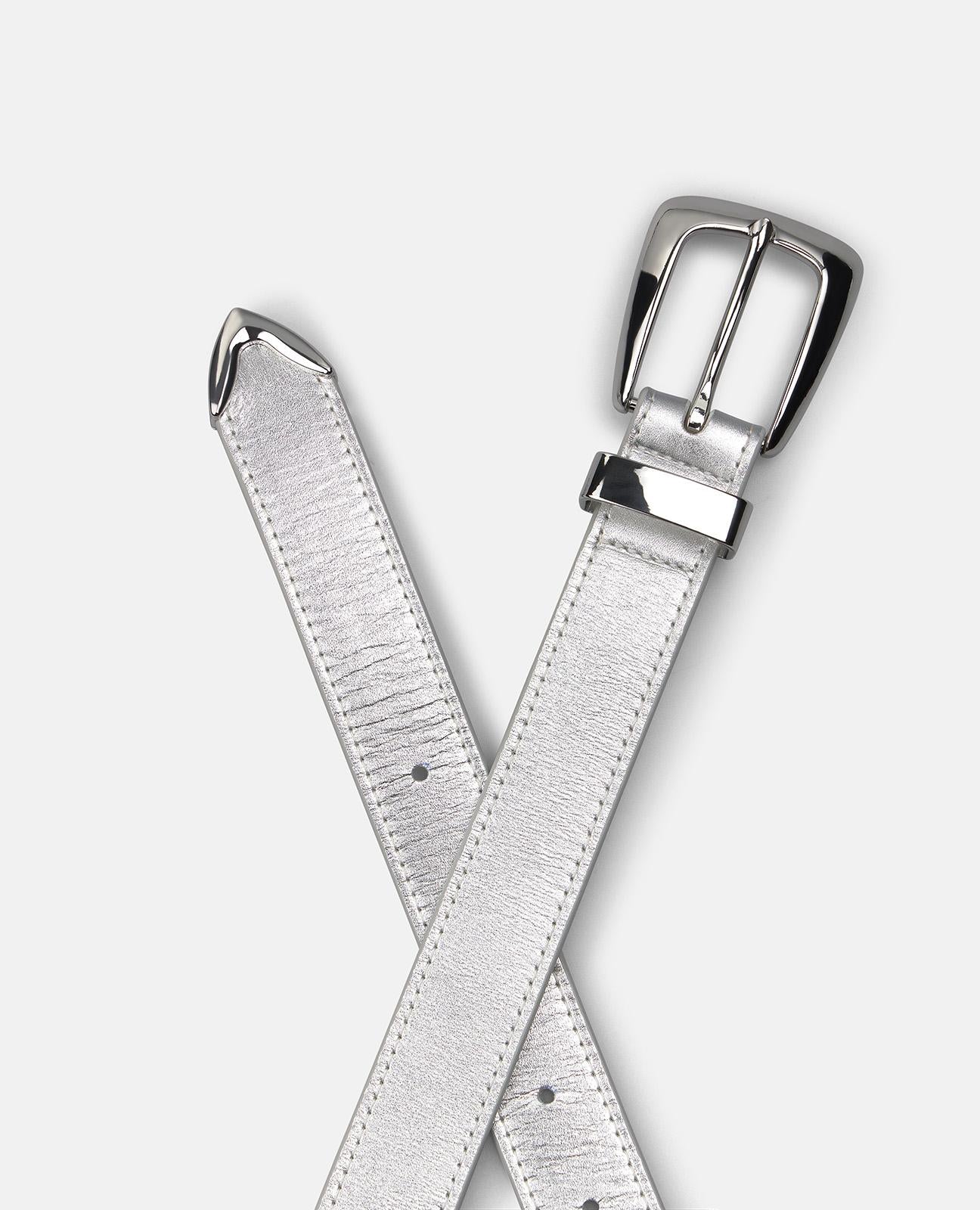 alma-en-pena-g-rtel-mit-metallschlie-e-leder-silber-3-cm image 2