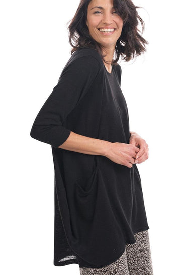 alembika-cocoon-tunika-top-schwarz image 3