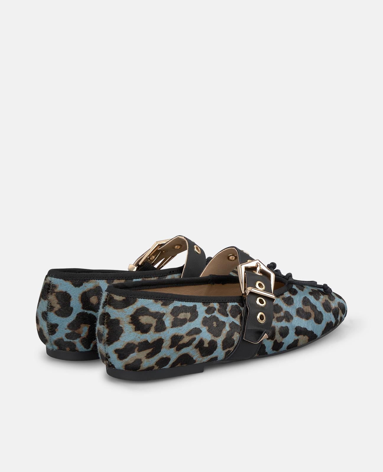 alma-en-pena-ballerina-mit-schleife-und-breiter-schnalle-blau-flach-0-8-cm image 3