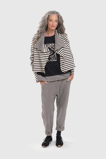alembika-urban-french-terry-jacke-cropped-sportjacke-mit-streifen image 2