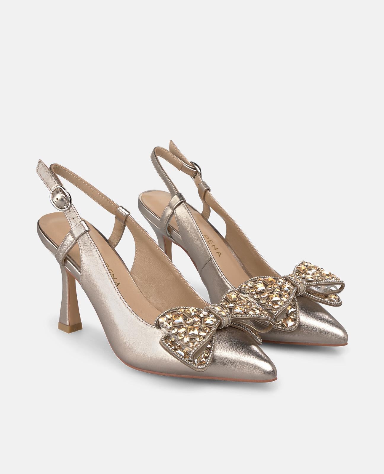 alma-en-pena-53790-stiletto-pumps-bronze-9-cm-mit-schleife image 2