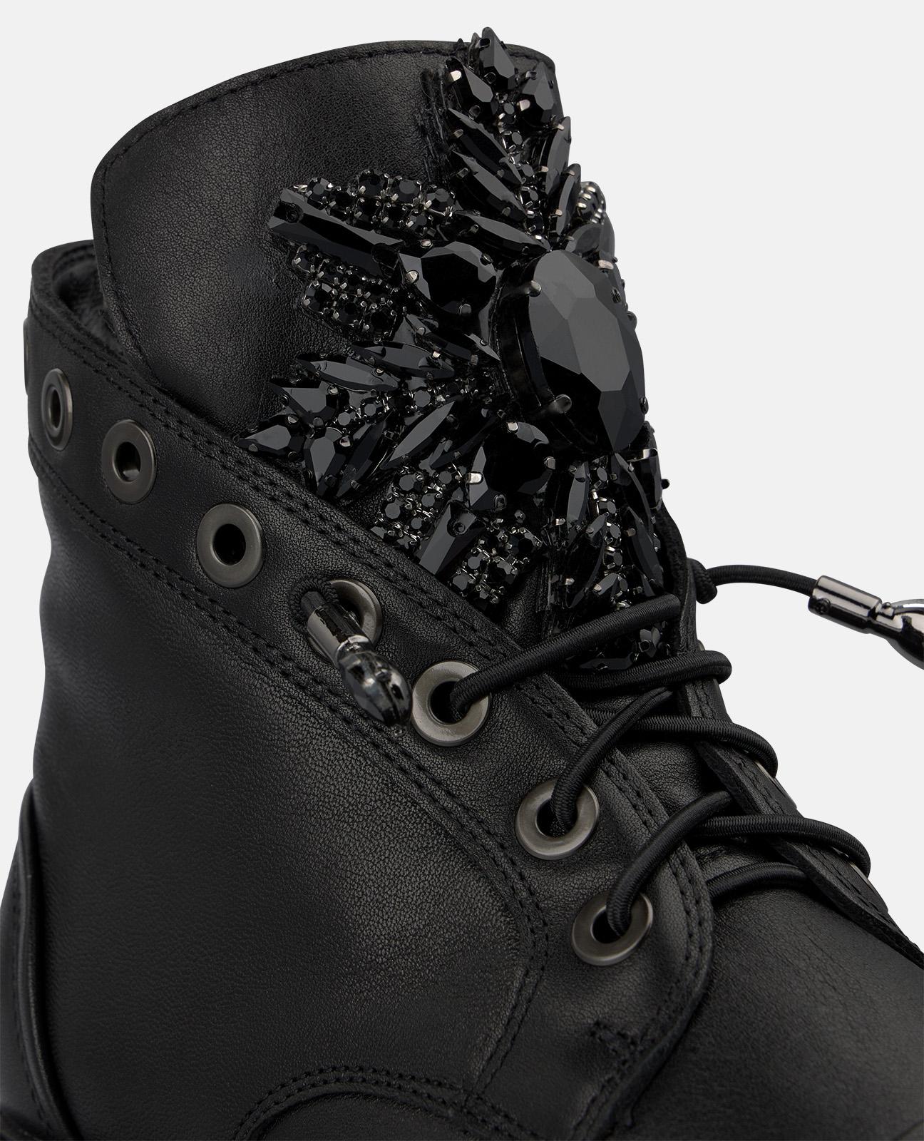 alma-en-pena-leather-military-ankle-boots-leder-stiefelette-schwarz image 4