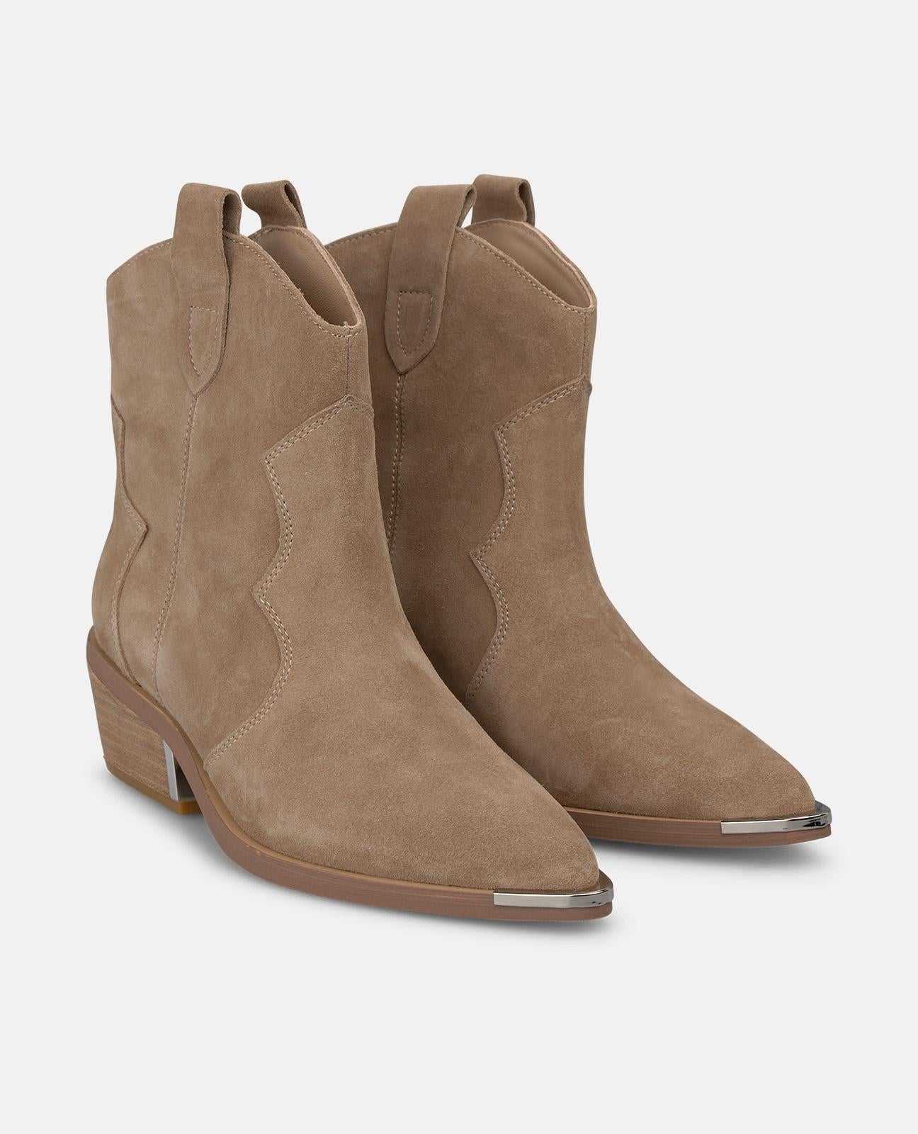 alma-en-pena-cowboy-stiefelette-vis-n-velours-5-cm-blockabsatz image 2