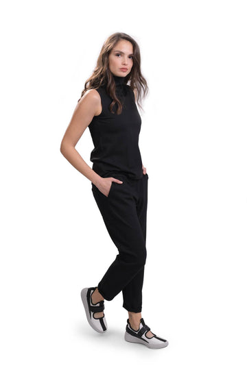 alembika-essential-drawstring-hose-schwarz-jersey image 6