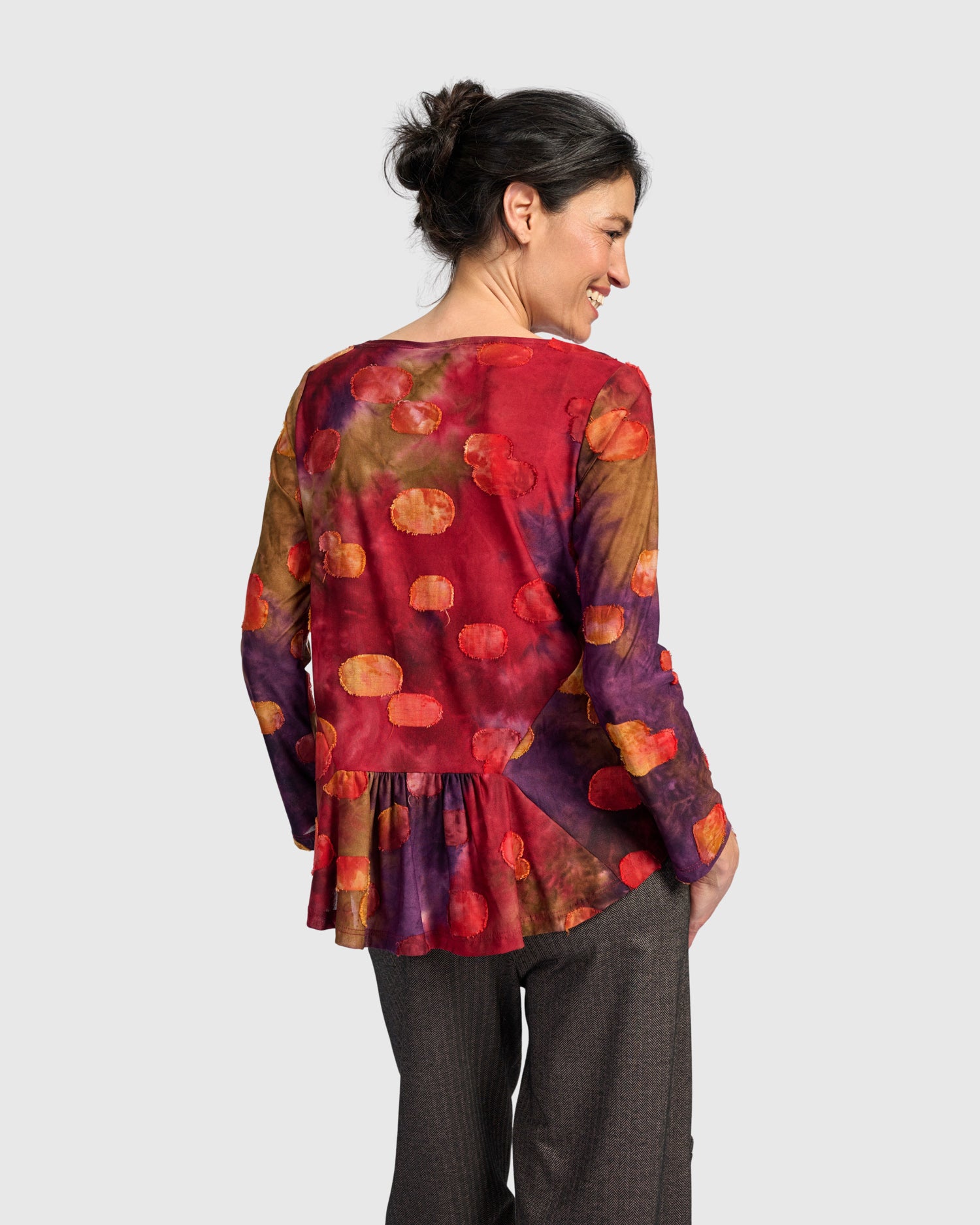 alembika-addison-flouncy-shirt-berry-mix-langarm image 4