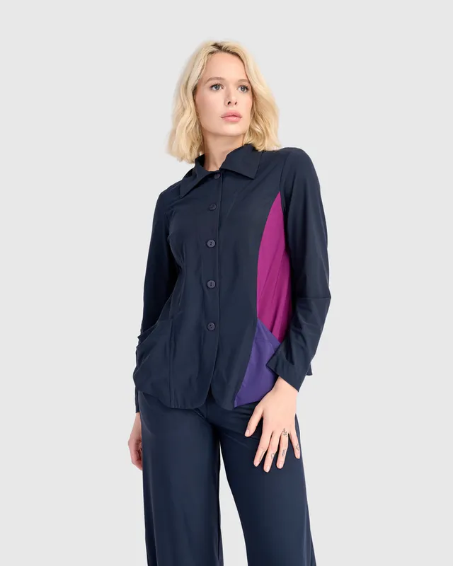 alembika-tekbika-dahlia-blazer-navy-mix image 1