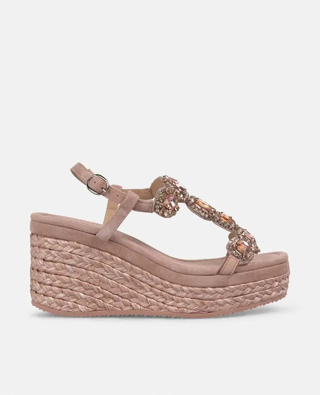 alma-en-pena-alfa-54002-keilsandalen-ros-strass-riemen-7-cm image 1