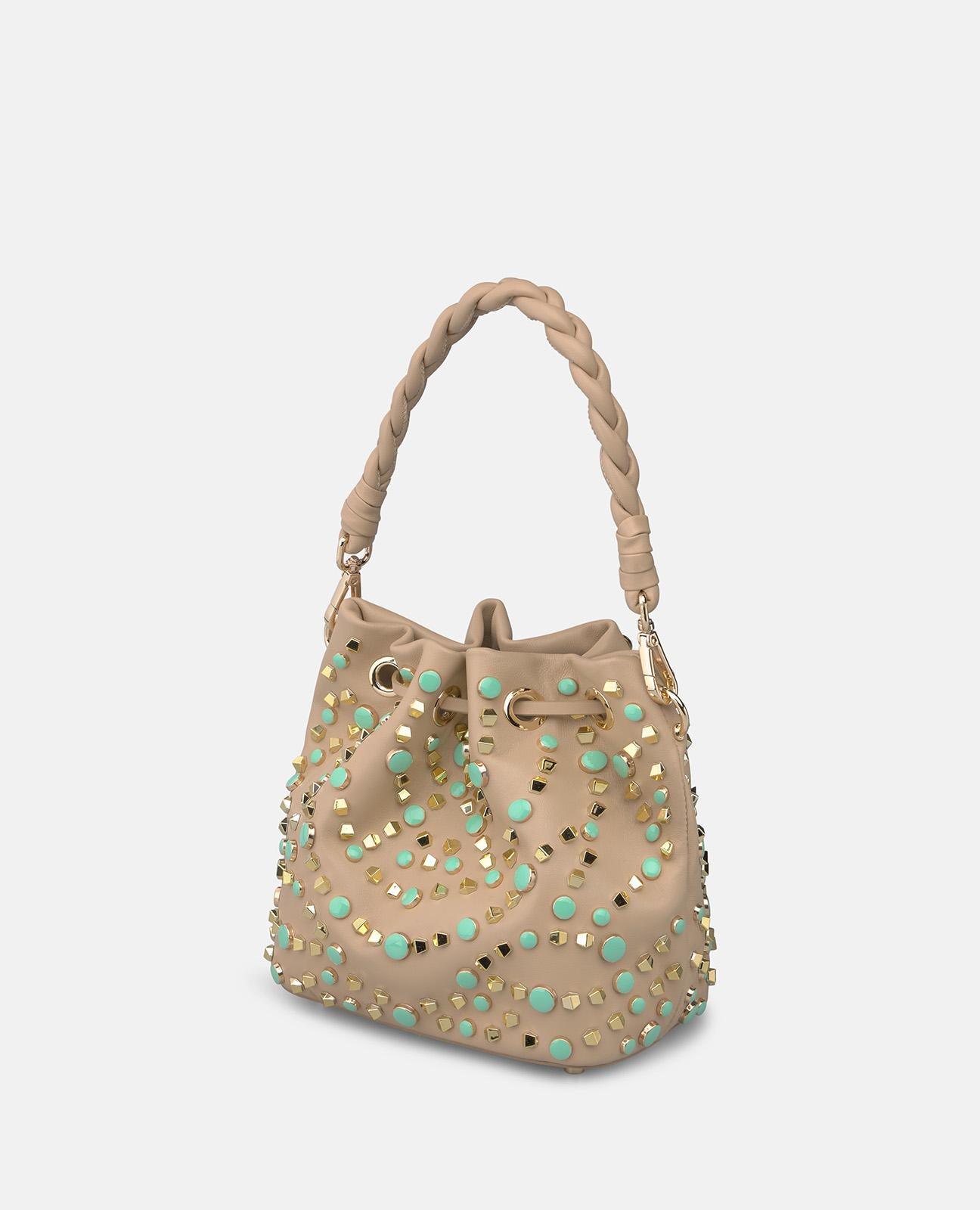 alma-en-pena-63393-candy-clutch-leder-beige-mit-nieten image 4