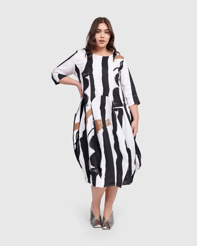alembika-urban-melbourne-relaxed-dress-kleid-zebra image 1