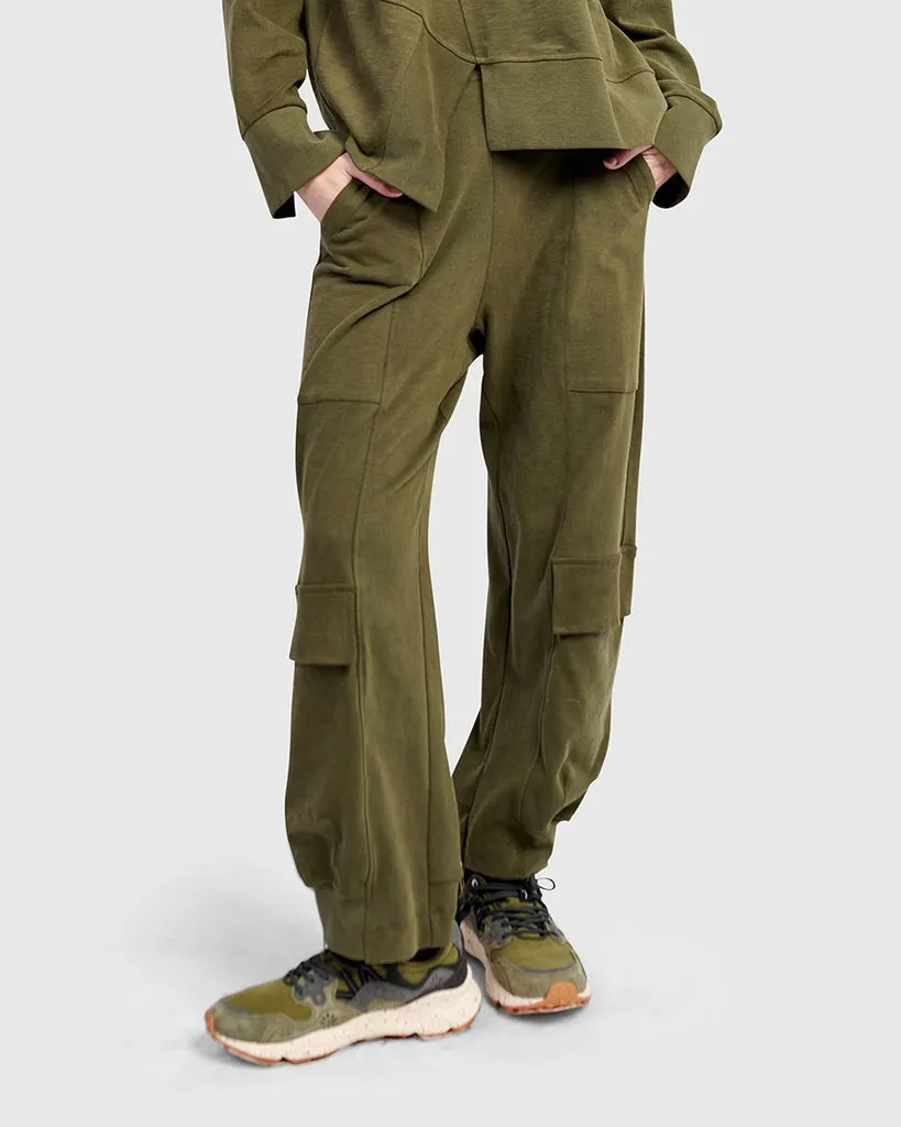 alembika-urban-cargo-sweatpants-olive image 1