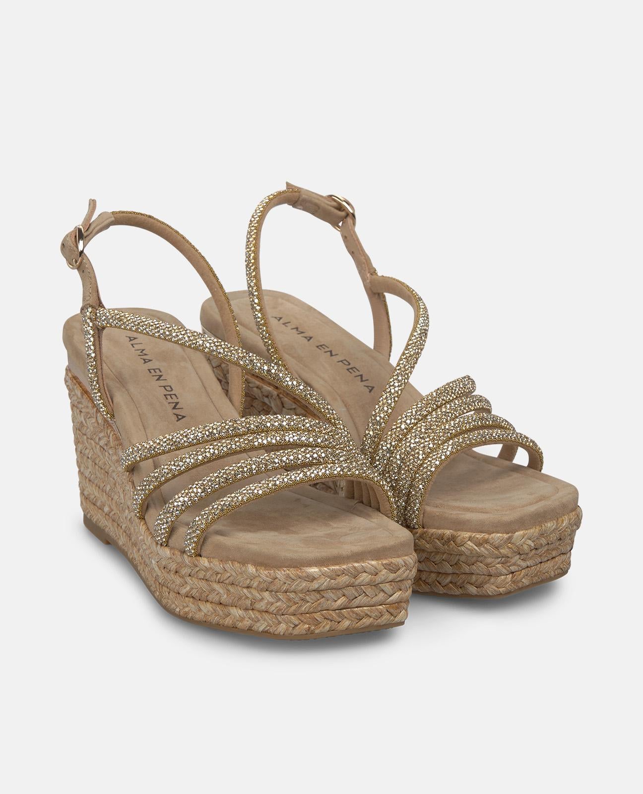 alma-en-pena-espadrille-keil-mit-r-hrenriemen-arena-9-cm-absatz image 2