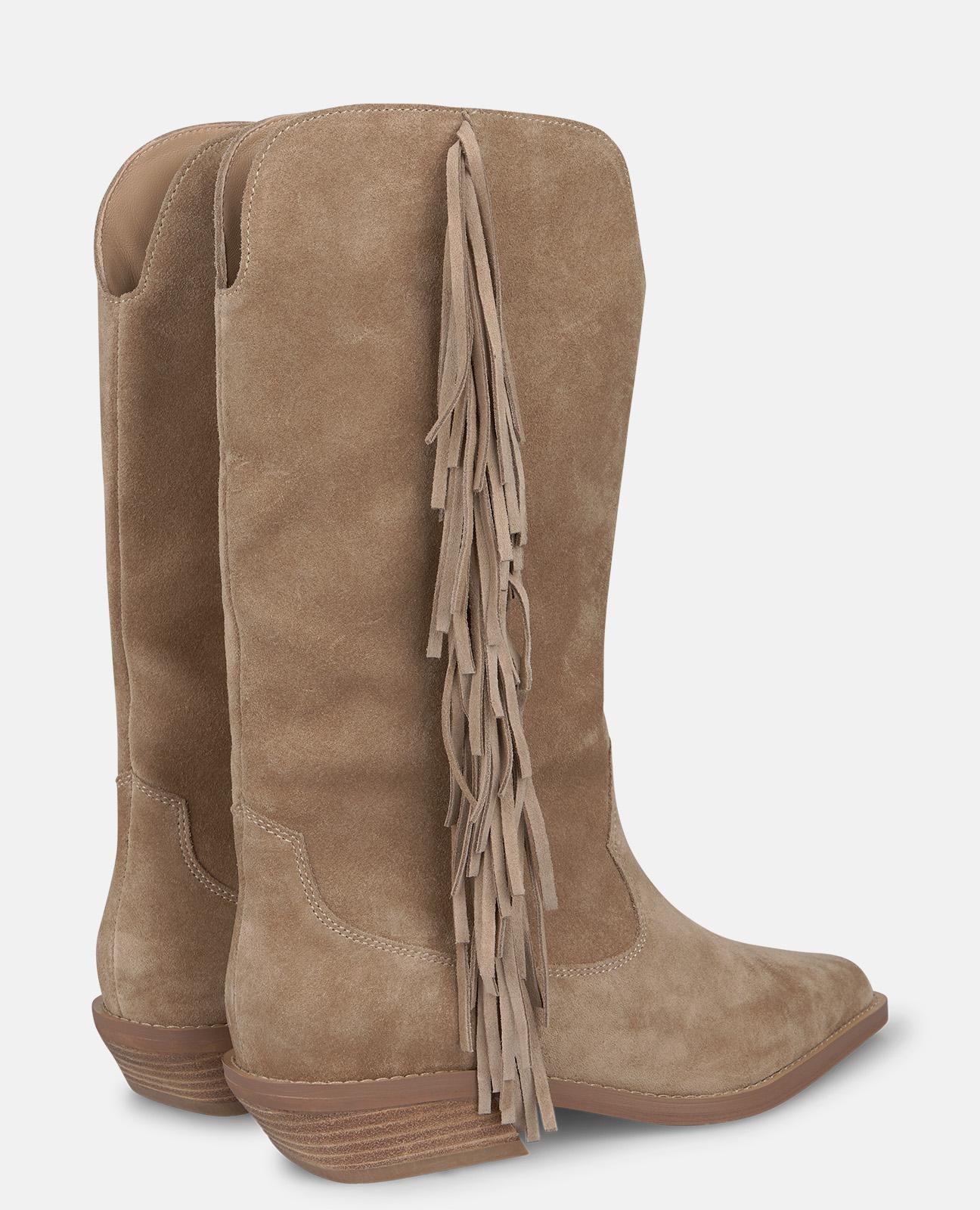 alma-en-pena-suede-cowboy-boots-vis-n-fransen-3-5-cm image 3
