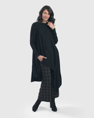 alembika-grace-waffle-hi-lo-top-damen-schwarz image 2