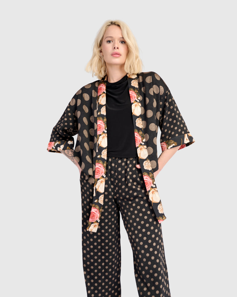 alembika-boudoir-jacket-damenjacke-black-bronze-dots image 1