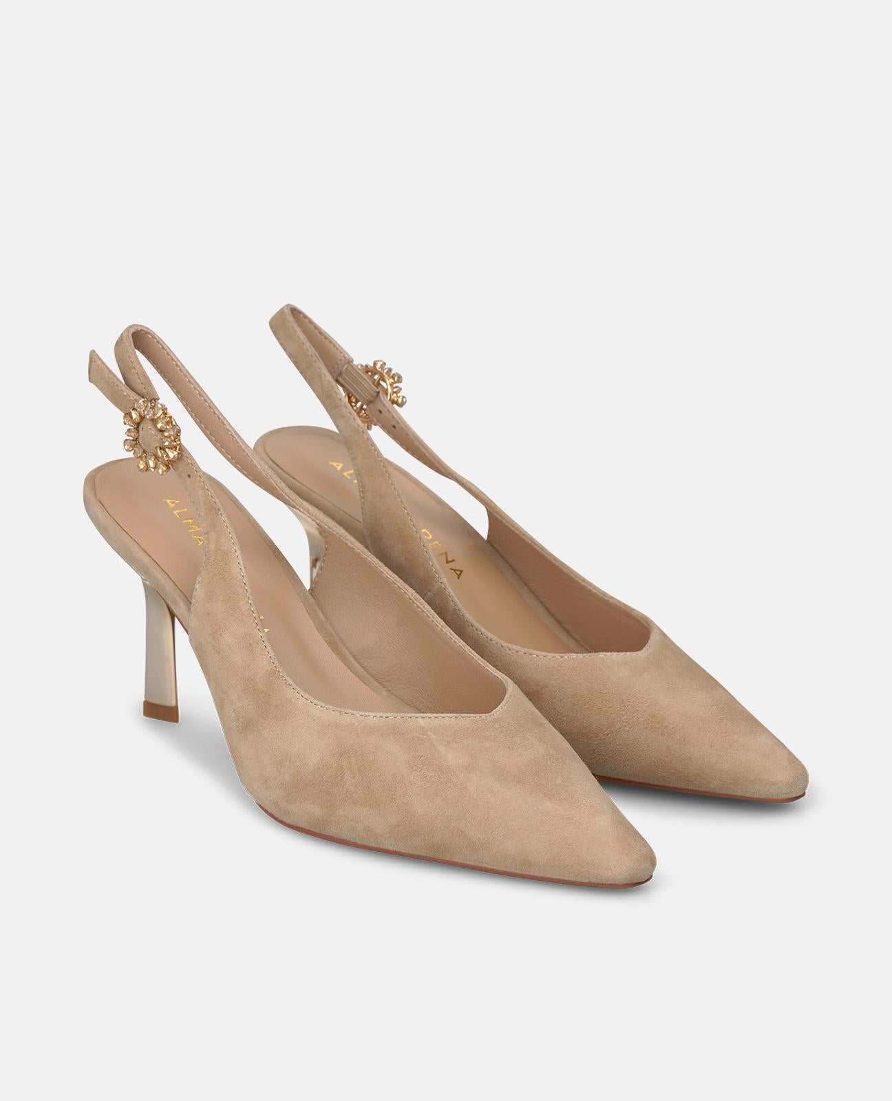 alma-en-pena-suede-open-heeled-shoe-slingpumps-wildleder-8-cm-arena image 2