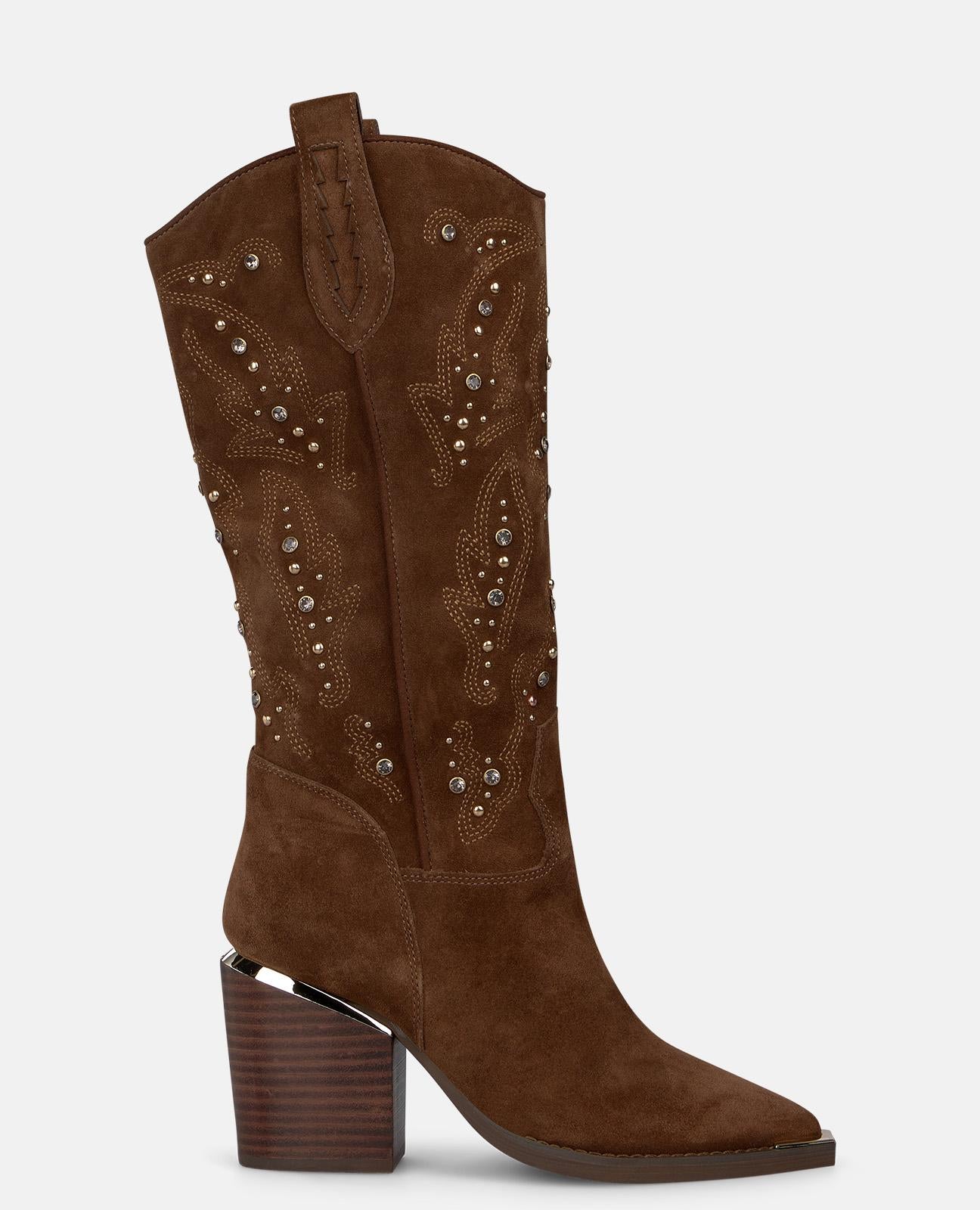alma-en-pena-cowboy-boots-wildleder-camel-7-5-cm image 2