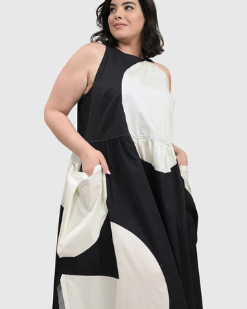 alembika-rmelloses-maxi-kleid-schwarz image 8