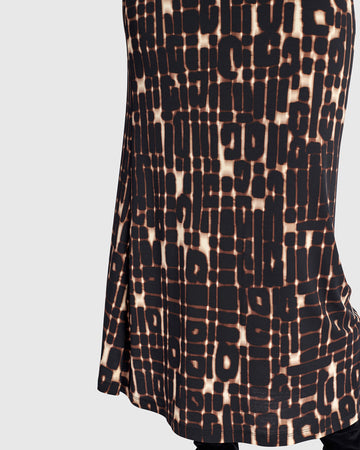 alembika-glyph-pencil-skirt-damen-maxirock-matrix-jersey image 5