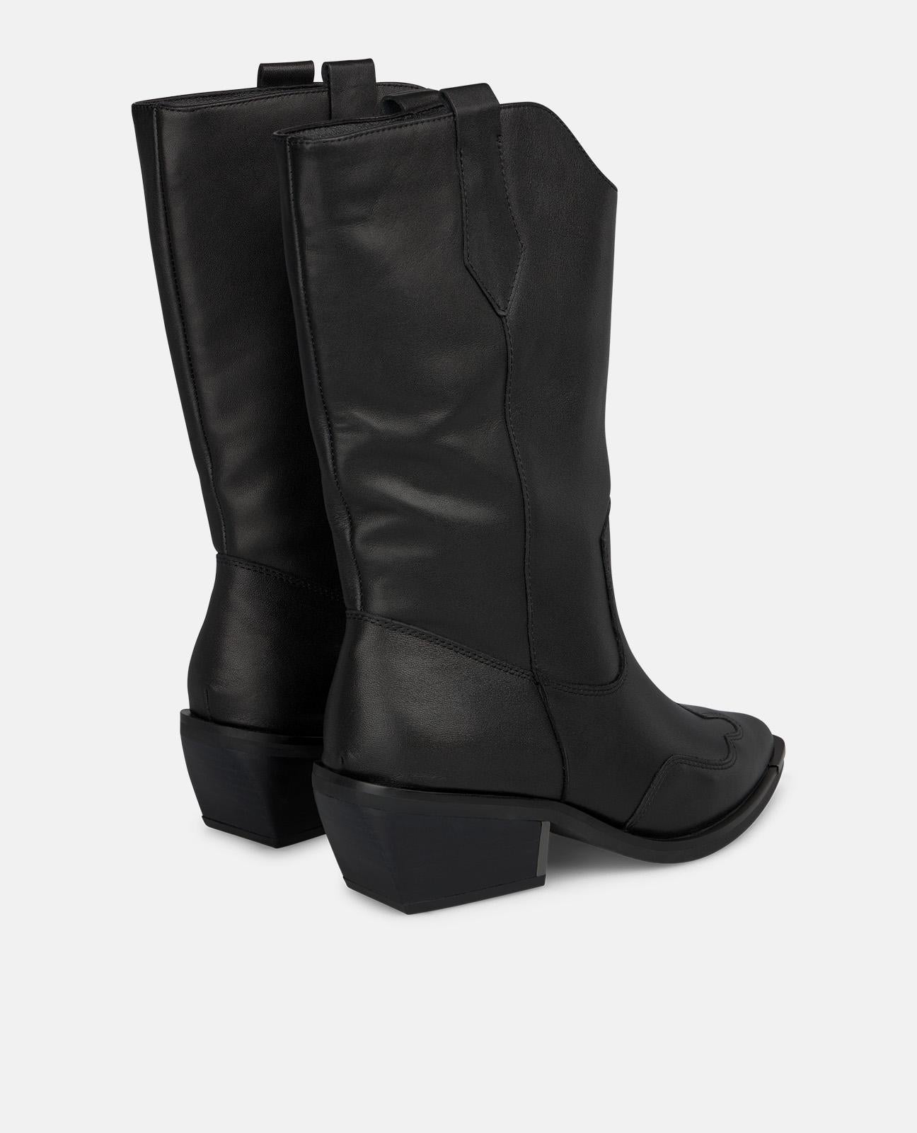 alma-en-pena-halber-cowboystiefel-ohne-rei-verschluss-schwarz image 3