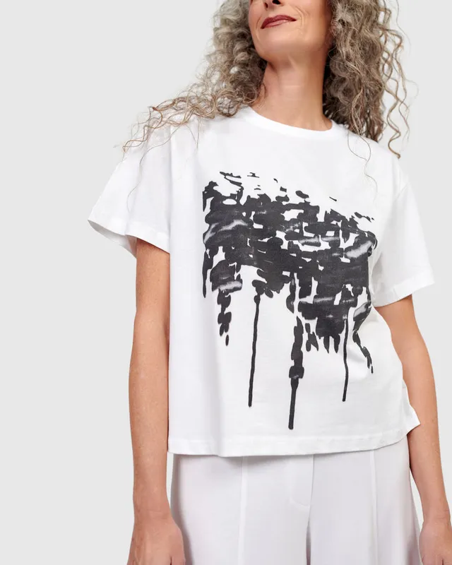 alembika-urban-splatter-tee-damen-t-shirt-wei image 1