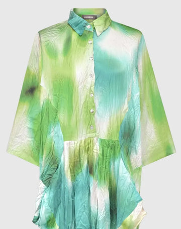 alembika-azure-crinkle-satin-wickelkleid-multi image 2