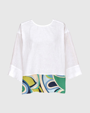 alembika-lagoon-dot-linen-top-white-leinentop-mit-printsaum image 6