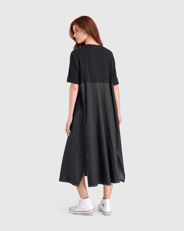 alembika-amelia-a-line-dress-jet-denim-jeans-maxikleid image 5