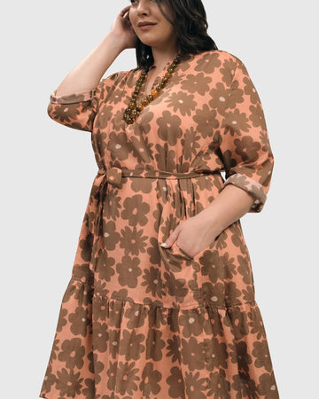 alembika-dahlia-swing-kleid-cotton-voile-peach-earth image 3