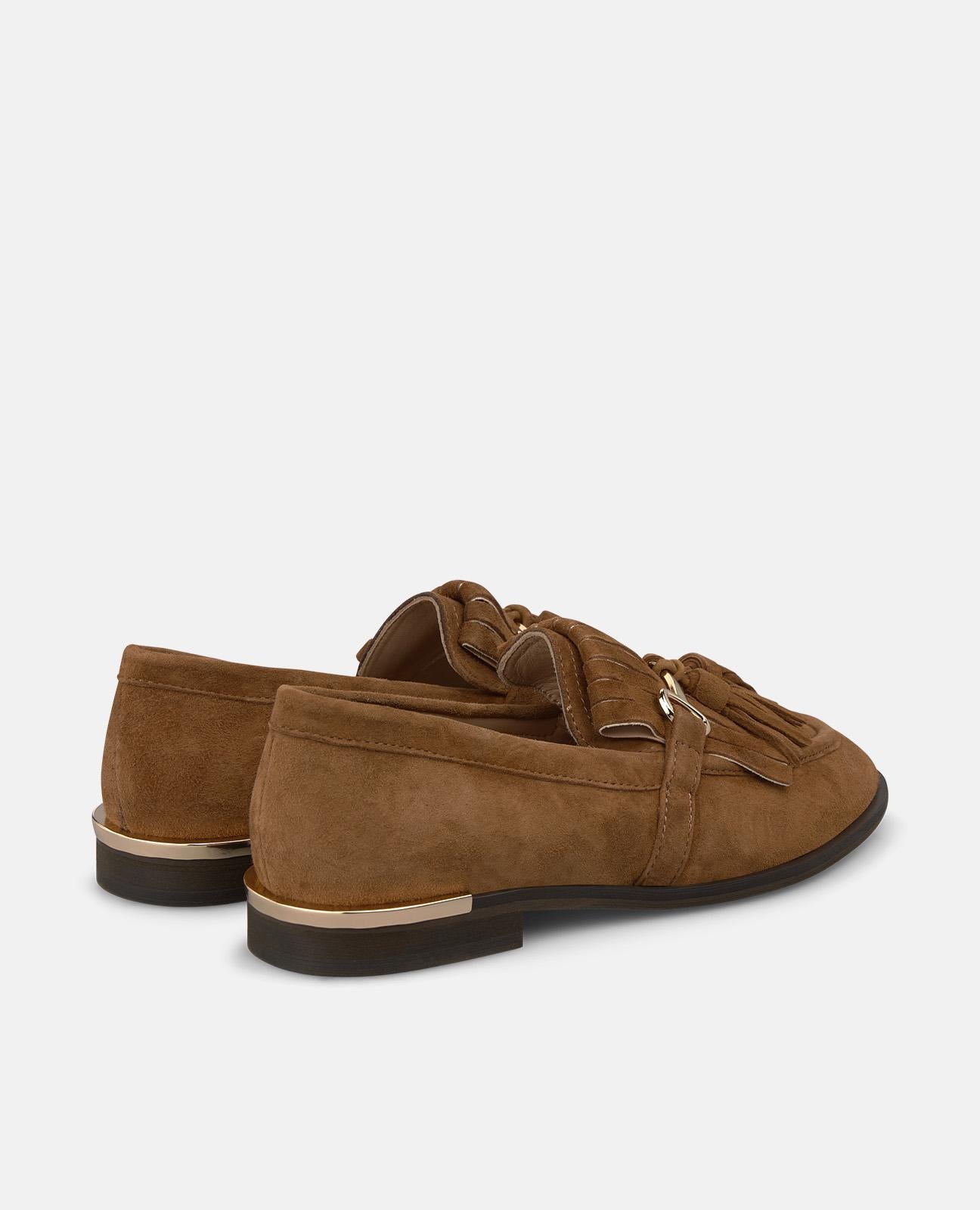 alma-en-pena-suede-loafers-mokassin-mit-quasten-camel image 4
