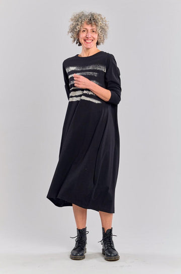 alembika-chalk-stripe-midi-dress-black-baumwoll-midikleid image 6
