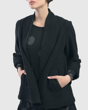 alembika-boucl-swing-jacke-schwarz-manteljacke image 5